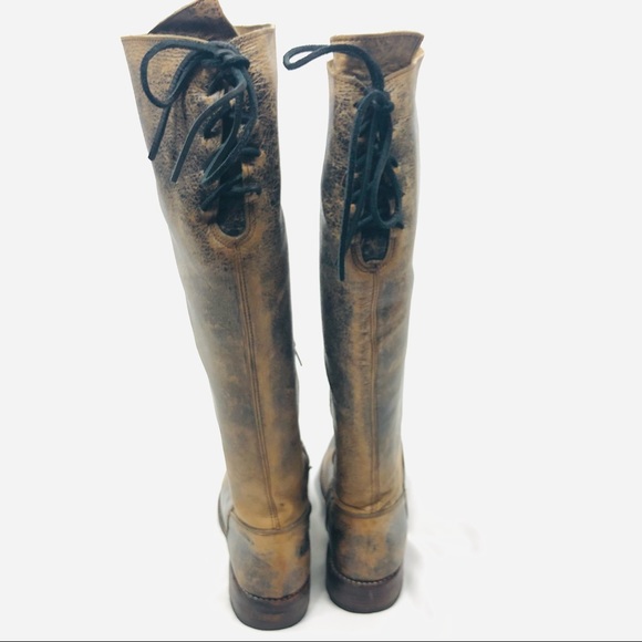 Bed Stu Manchester Rustic Back Lace Tall Boot - Picture 13 of 15